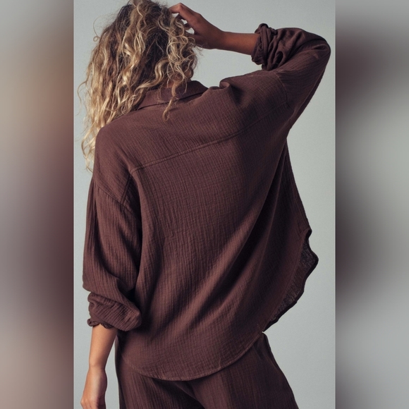 #89685 🛑S,M,L Fabulous Chic Trendy Textured Cotton Gauze Lounge Set - Picture 2 of 4